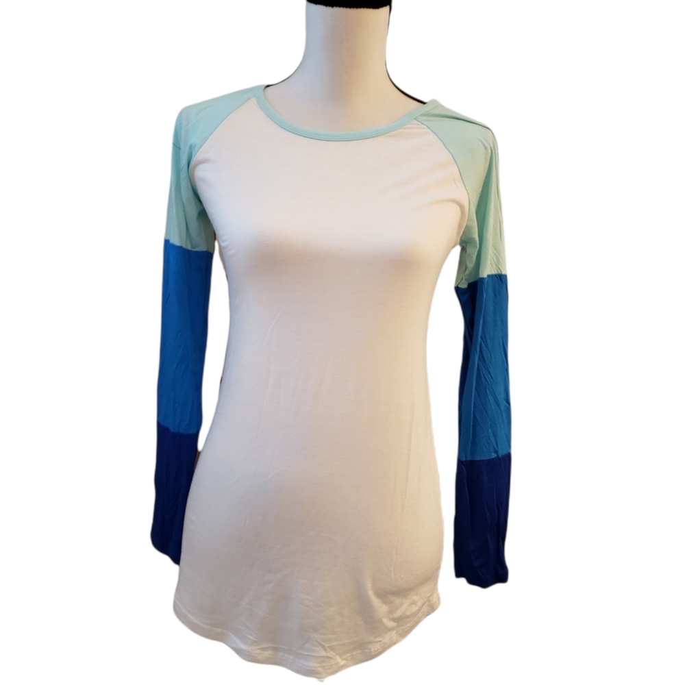 Color Block long sleeve Jersey Small NWOT